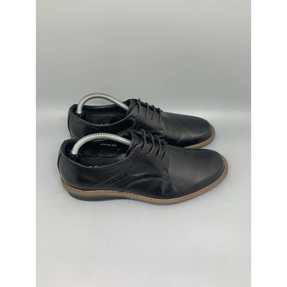 ECCO Helsinki 2.0 Black Leather Derby‎ Shoes 500164 Men's Sz 8-8.5 (EU 42)
